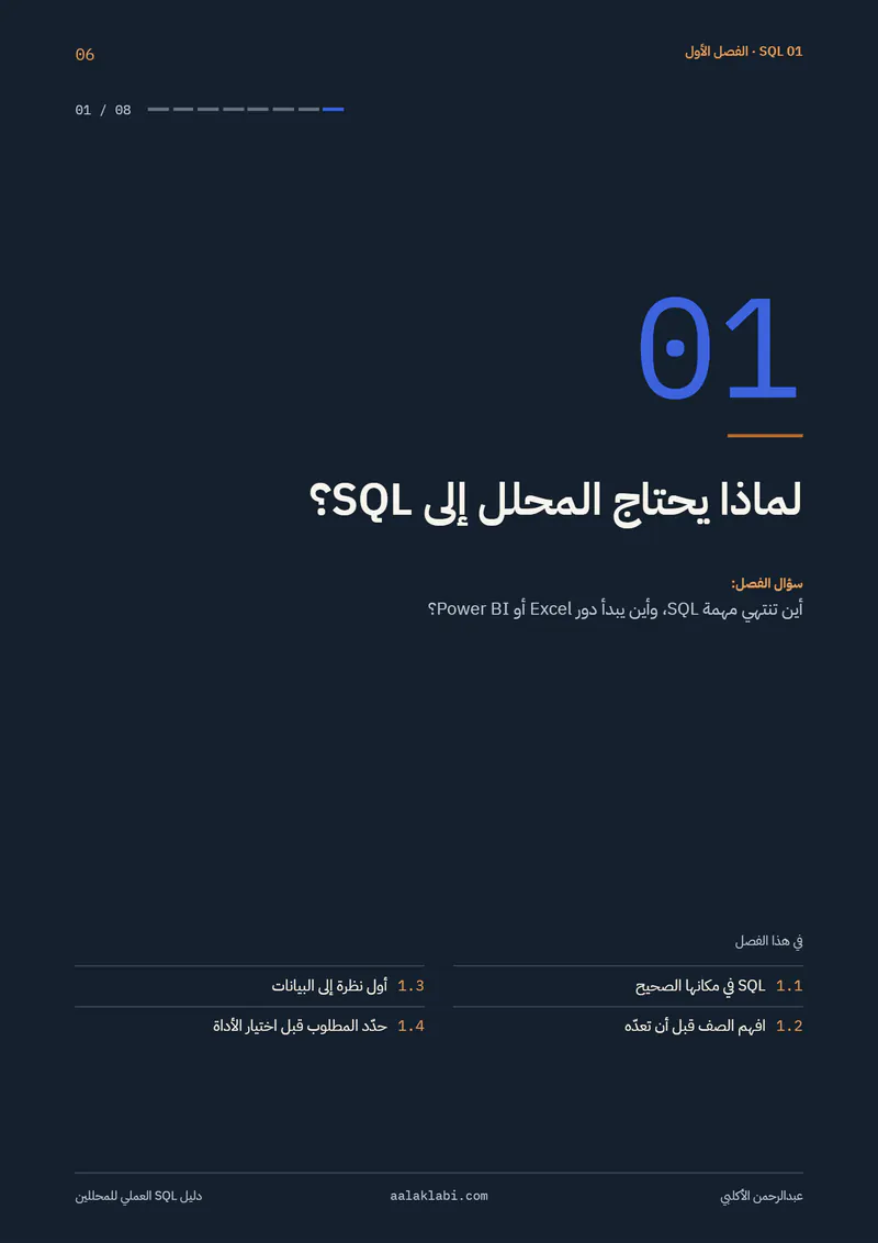 الصفحة 6 من 35 — SQL 01 — من الصفر إلى أول تحليل